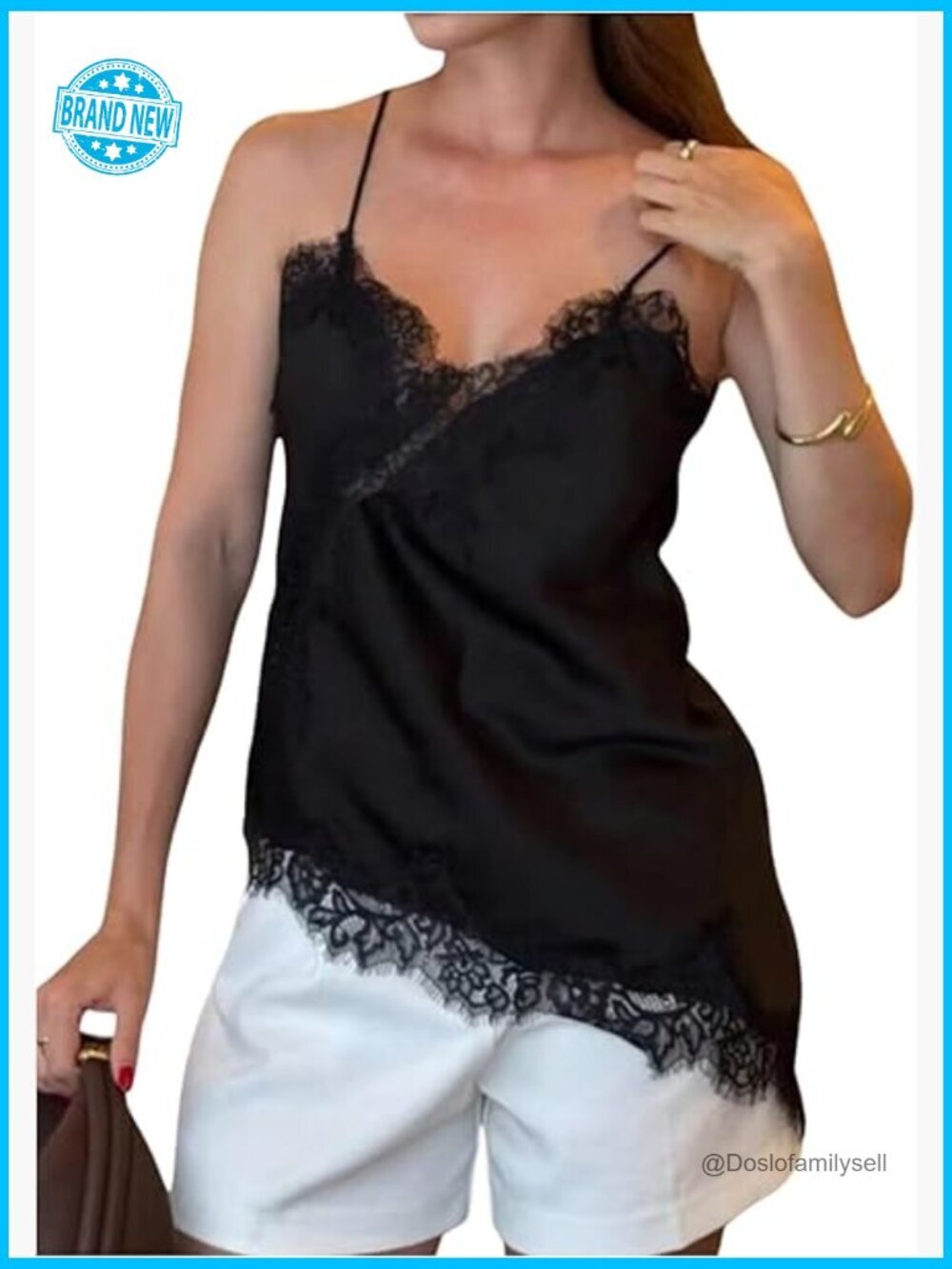 Satin Lace Asymmetrical Layering Cami Top Y2K Going Out Tank Top
